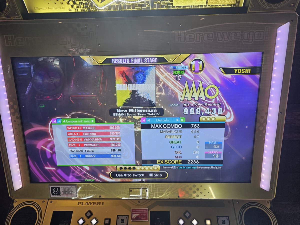 Completely forgot that I should be posting scores here lol. Some new 16 and 17 PFCs I got last week. I might want to do New Millennium when I'm not exhausted for better MA.