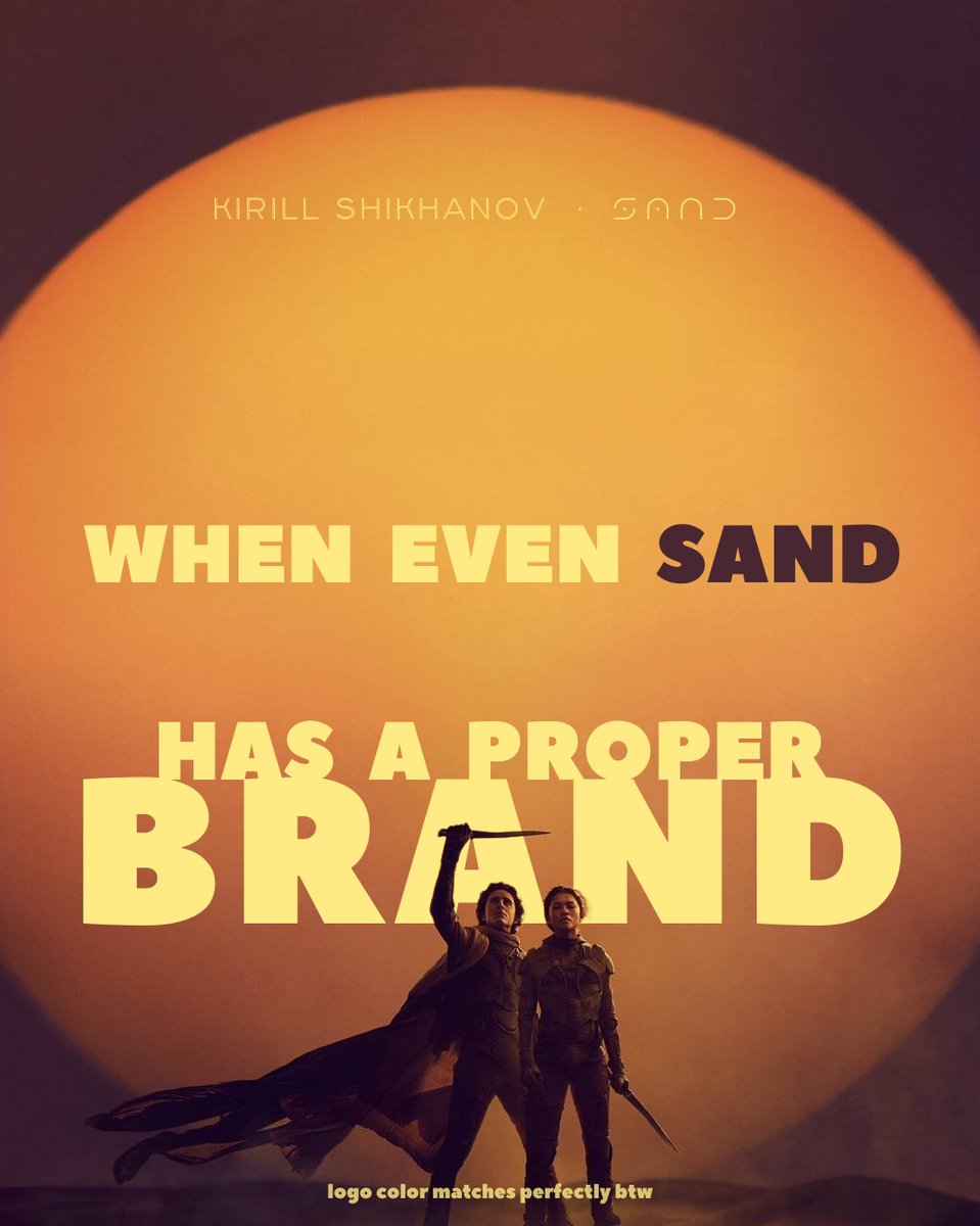 itisclear's tweet image. The Brand of the Year goes to...

#DUNE #DunePartTwo #DuneMovie