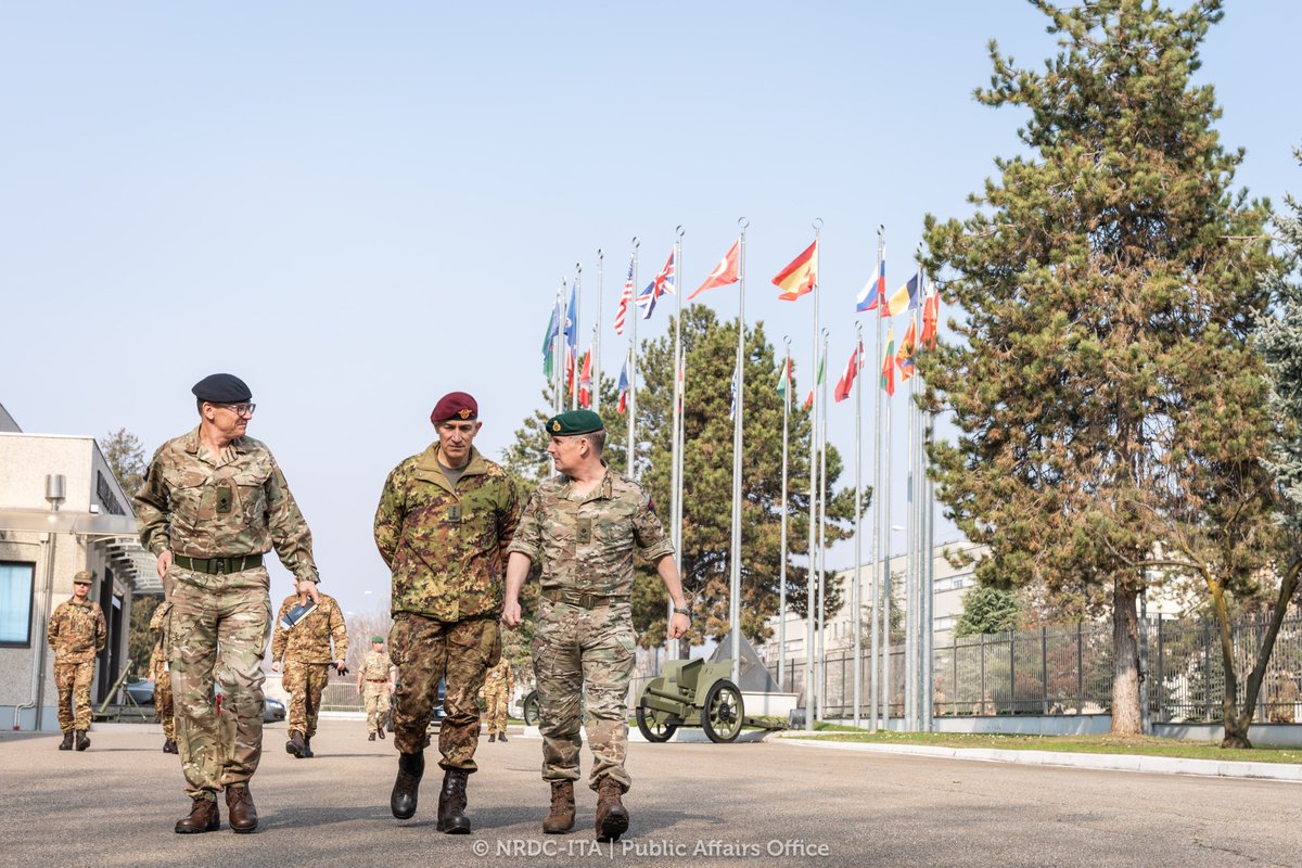 Honored to welcome MGEN Jim Morris, Commander of the UK Standing Joint Force, to #NRDCITA in Solbiate Olona! It was an insightful exchange as he met with LGEN D'Addario. Strengthening partnerships as ARF Units and fostering collaboration for future activities!
#1NATO75…