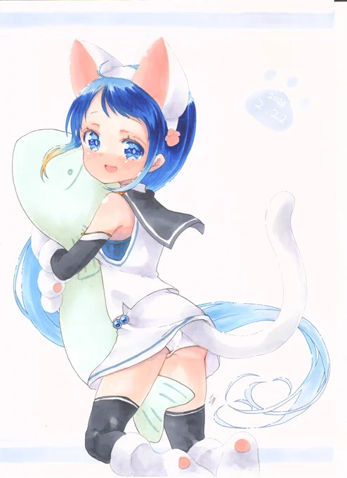 #ねこの日 五月雨ちゃん大遅刻