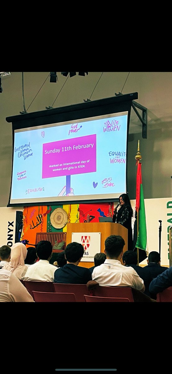 imeesci's tweet photo. Very late to post this! Last Friday i presented in assembly on #womeninSTEM day. My students presented on their favourite women in STEM &amp; we encouraged our girls to join us at our STEM Spark event next month ⚡️👩🏻‍🔬 https://t.co/EH74miUSmM