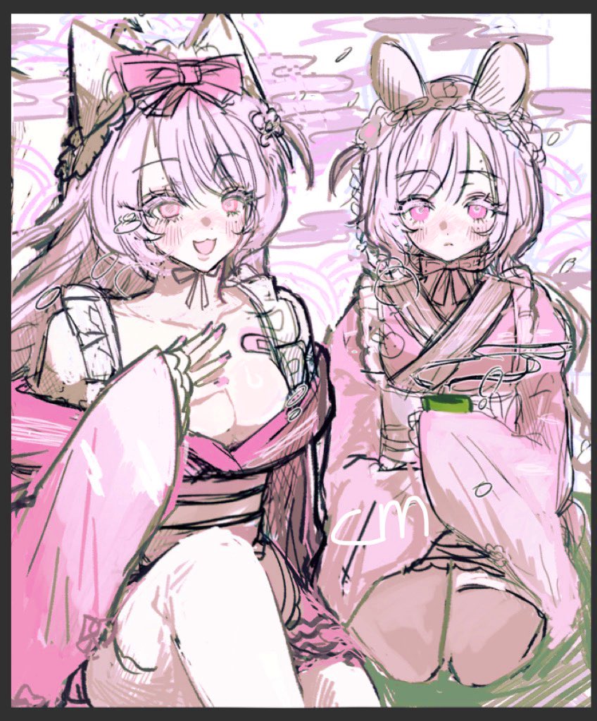 커미션 하는 중인데
러프가 잘 나온 거 같아서 기분이 좋아요