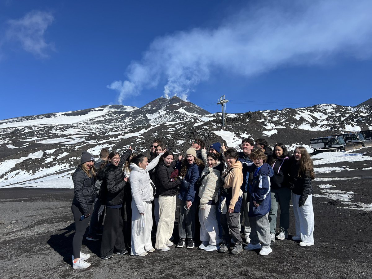 CoachTurkOHS's tweet photo. Day 7 - From the ocean to the top of a volcano, well at least as high as we can go safely. Haha.  Then we visited the former set of the Corleone family. @OSchoolsPR @TeachMitch @DianeProvvido https://t.co/PqwTHveJV3