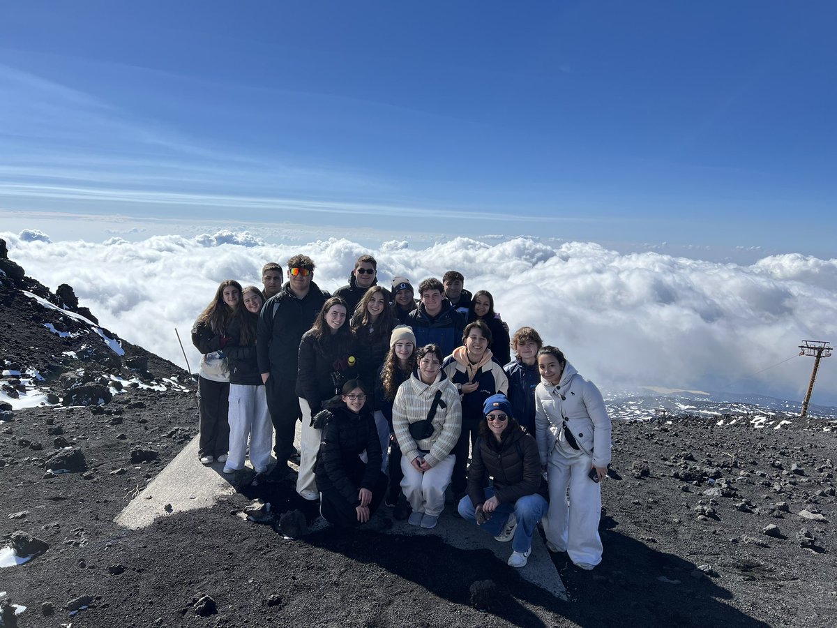 CoachTurkOHS's tweet photo. Day 7 - From the ocean to the top of a volcano, well at least as high as we can go safely. Haha.  Then we visited the former set of the Corleone family. @OSchoolsPR @TeachMitch @DianeProvvido https://t.co/PqwTHveJV3