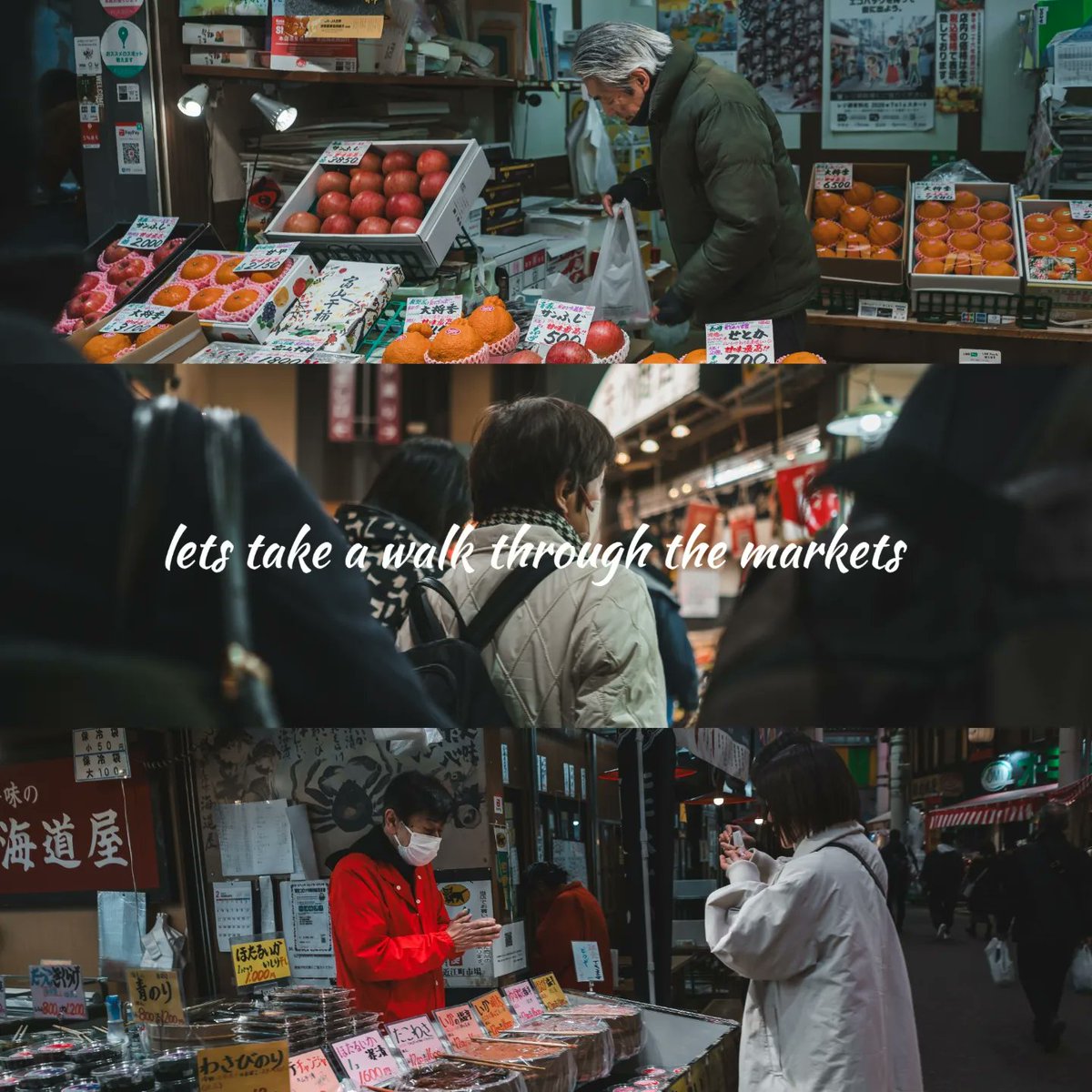 coraySKATE's tweet photo. POV: You're a photographer going for a walk through a market

📷:@SonyAlpha a7iii
📍: #omichomarket 
🔎: Sony 23mm 

#streetphotography 
#23mmphotography
#fishmarket 
#photography 
#japan
#japantourism https://t.co/re92K044g5