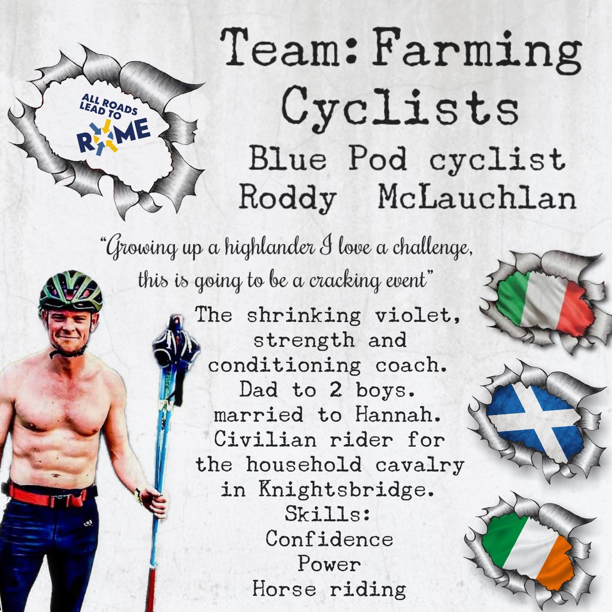 So the final 4 riders in our 8 man relay! Gordon, Rob, Julian and Roddy complete the red and blue Pods. It’s just over 1,800 miles and we are going non stop trying to complete it in under 100 hours. #allroadsleadtorome #tacklingMND #DoddieAid2024 #mnd #aromantriumph