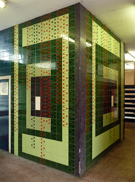 1960s tiles, Sheffield Castle Market