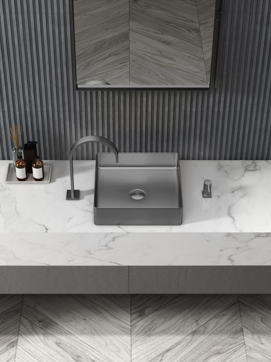 304 SUS counter top basin #luxury #304 #stainless #basin #sink #bathroom #design #construction #project #home