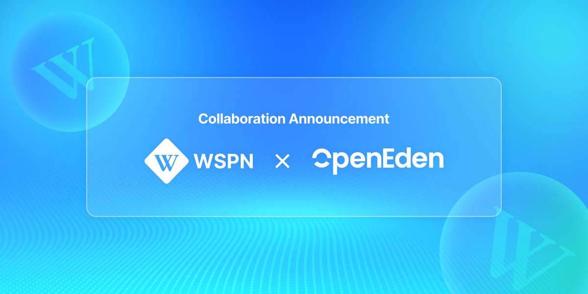 🚀Exciting Announcement! 🌐WSPN is thrilled to announce a dynamic collaboration with @OpenEden_Labs! 🤝 Joining forces to drive innovation, this partnership is crafting on-chain products integrating WSPN’s flagship USD stablecoin, #WUSD, into the DeFi ecosystem. 📈 #DeFi…