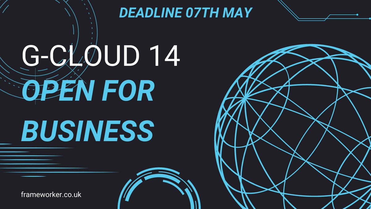 Frameworker3's tweet image. G-Cloud 14 is live and ready for applications! If you’re selling cloud hosting, software or support, this should be on your to-do list! Our latest article covers all you need to know frameworker.co.uk/articles/g-clo… #gcloud #CloudComputing #PublicSector #CCS