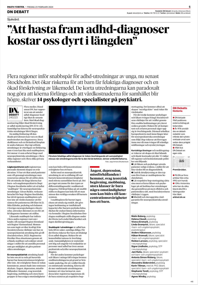 Upplysande om snabbspåret för adhd-utredningar!