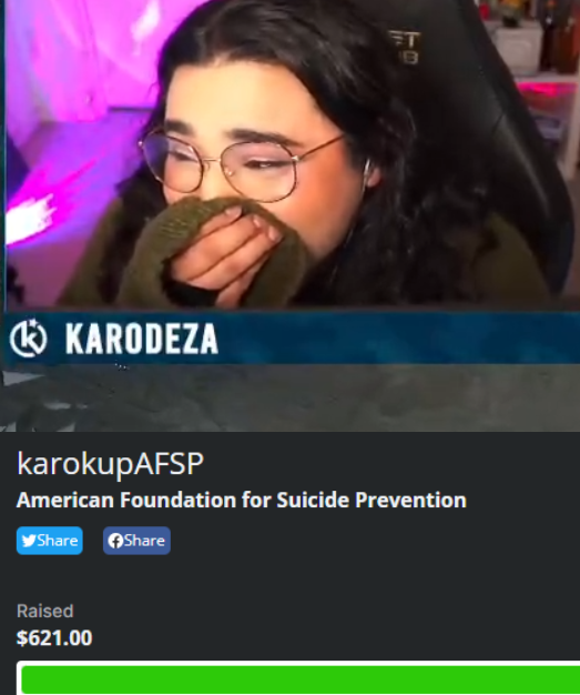 karodeza's tweet photo. I am a MESS! First time ever doing a charity fundraiser and we crushed the goal already before sunday! I am so incredibly thankful for all the donations today. Imma go ugly cry now 🥹 this really means so much to me! https://t.co/iVfebybQZA