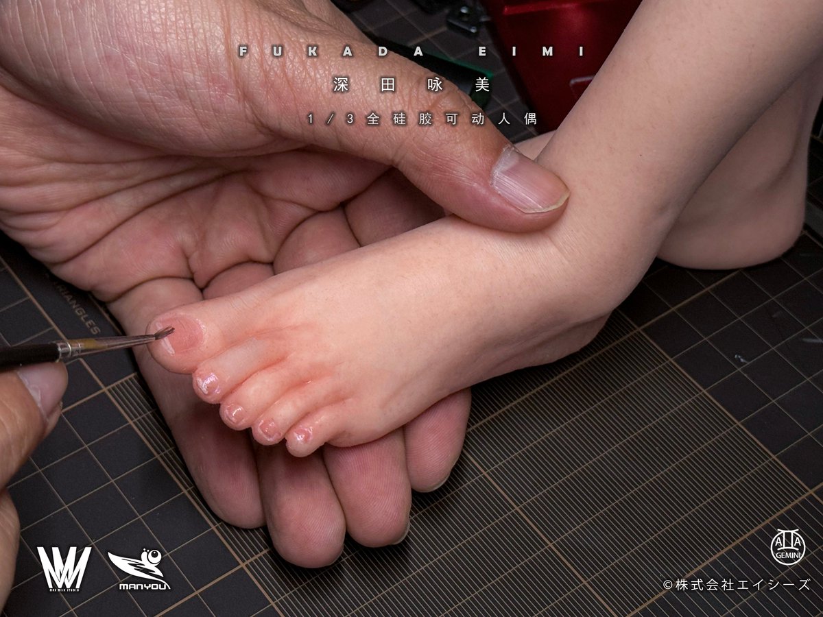 ManYouStudio's tweet image. 1/3 Wax Level Full Silicone Movable Figure
Character: Eimi Fukada
Team: Max Milk Studio &amp;amp; ManYou Studio
Scale: 1/3
Size: 76CM
Material: Alloy frame, Medical grade platinum silicone, Movable glass eyes, Full hair transplant