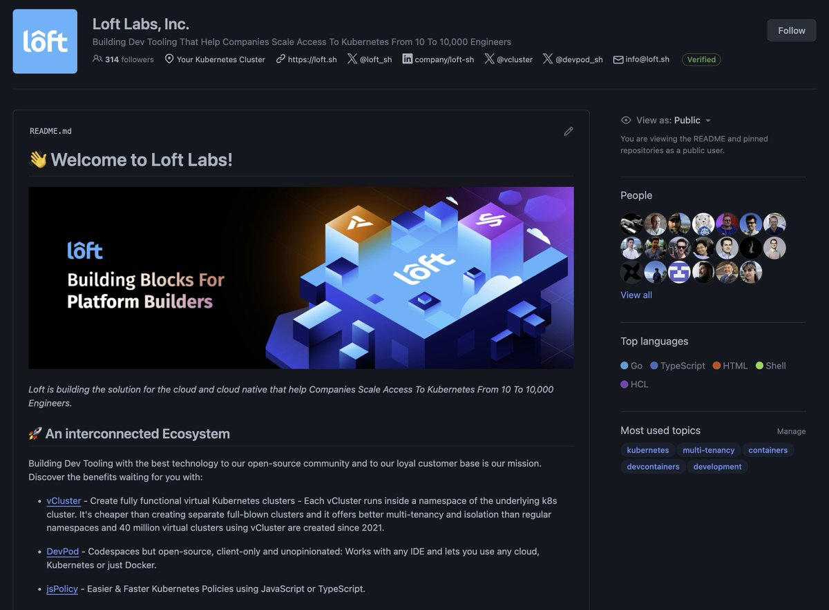 Loft Labs has a new GitHub Home ✨ Giveaway time 🎁: 2 CNCF Certification bundle {CKA/CKAD/CKAS - 600 USD value} How to win? ✨ 💜 Like & RT this post 📷 Follow @loft_sh and tag 2 friends ⭐️ Star github.com/loft-sh/devpod/ and github.com/loft-sh/vclust… PS: brownie pts for post