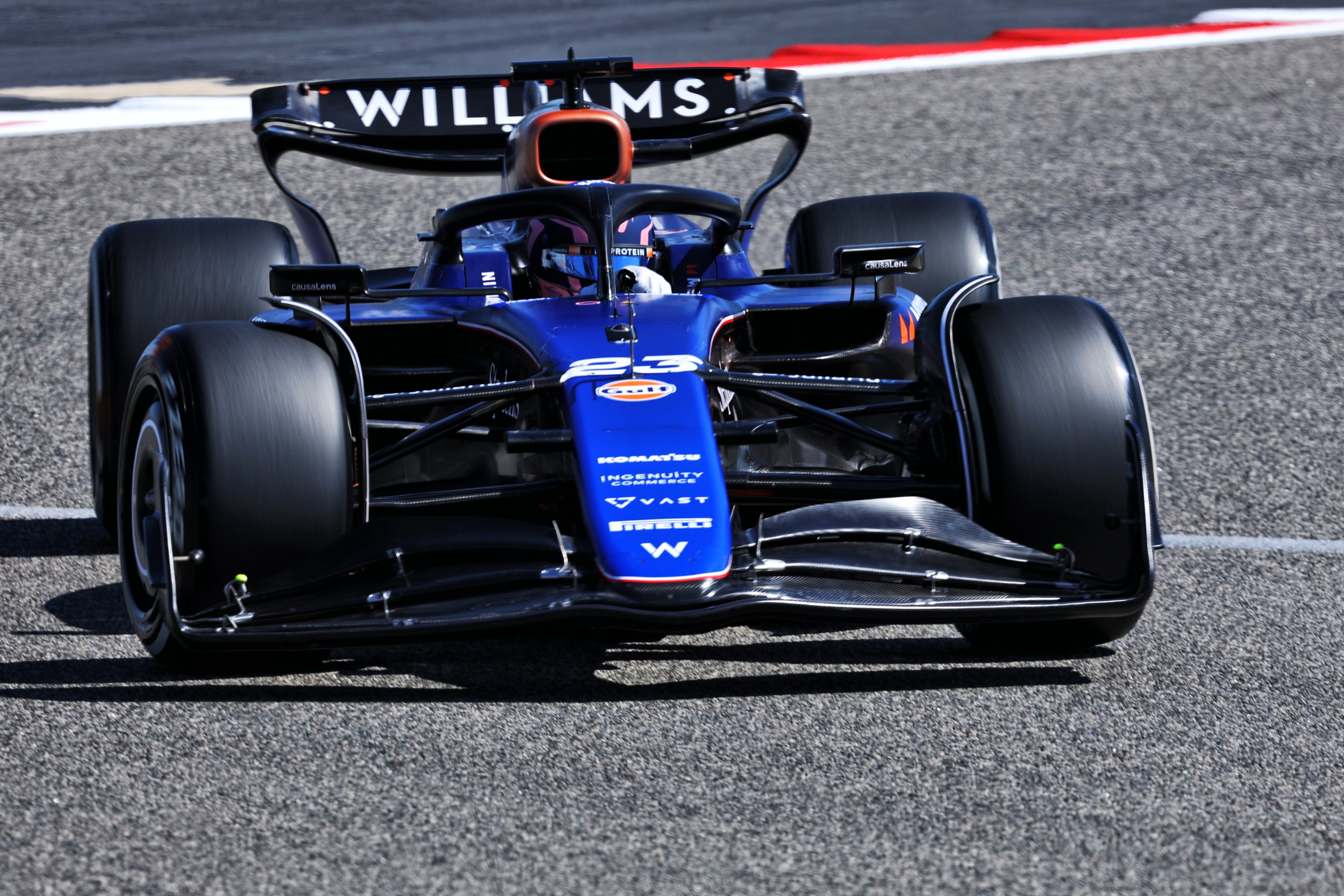 Alex Albon's FW46 during F1 testing in Bahrain.