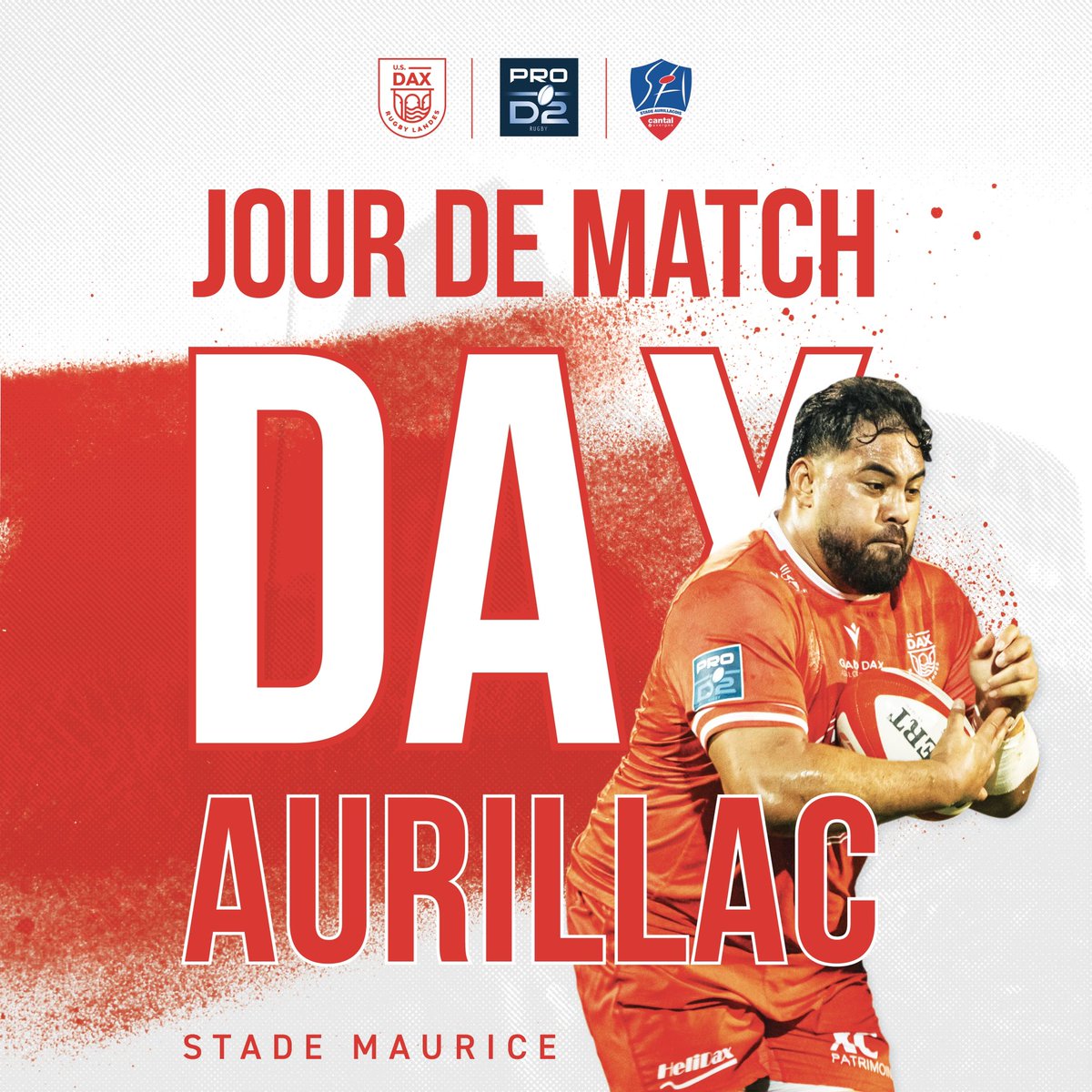usdaxrugby's tweet photo. ๐๐ข๐จ๐ฅ ๐๐ ๐ ๐๐ง๐๐ ๐ฅโ๏ธ
๐ @SArugbyofficiel
๐๏ธ Stade Maurice Boyau
โ๏ธ 19h30
๐ J21 de @rugbyprod2
๐๏ธ Billetterie ๐ https://t.co/pRJgxgLPlo
๐ป Bodega dโaprรจs match
๐ฒ Suivi du score en story
#ALLEZDAX https://t.co/6UhCWAOmsO