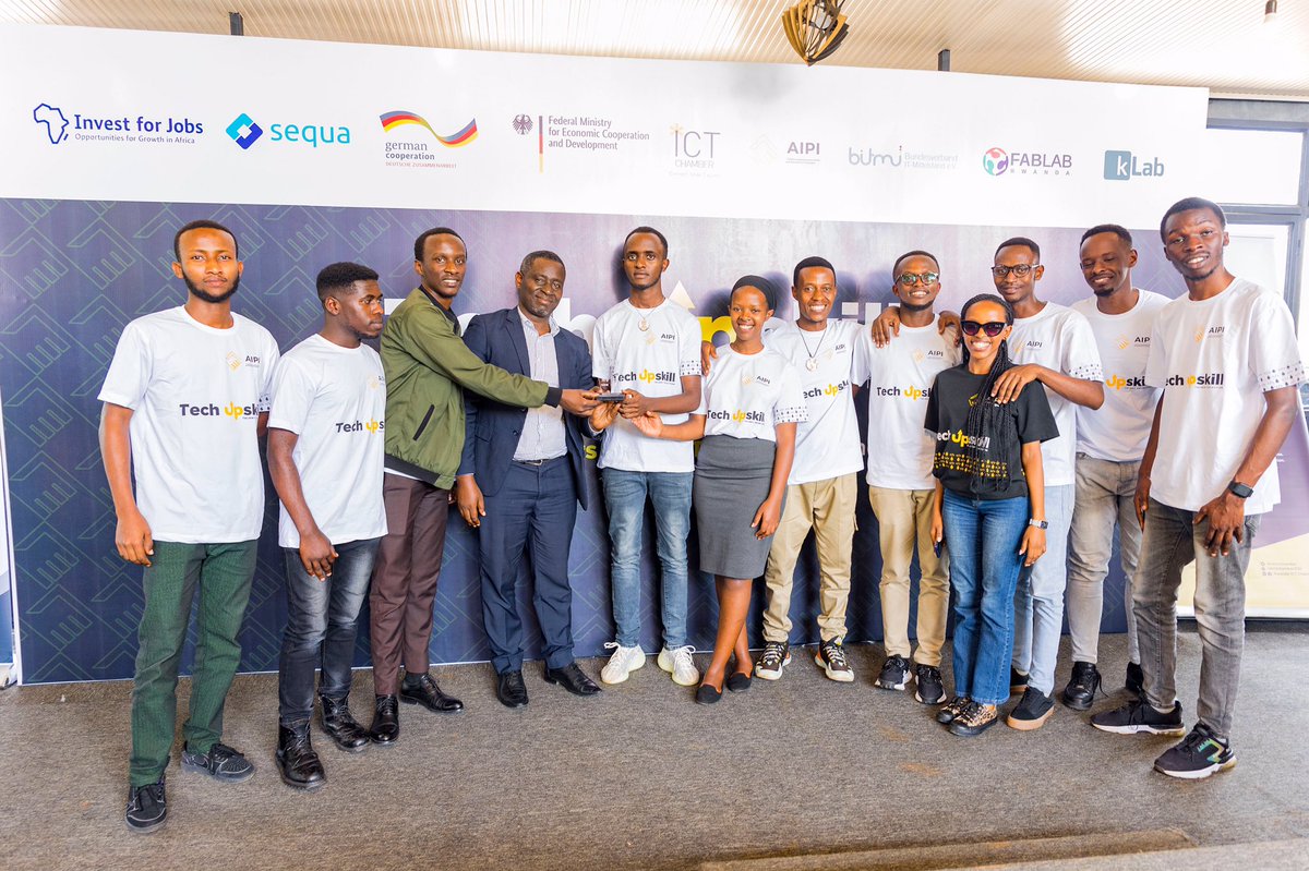 I__Nazareth's tweet image. It was delightful, Having earned a certificate from Tech Upskill Talent Detection, the third cohort Hackathon, Tech innovator, and Tech talents in Rwanda🇷🇼. @fablabrw @aipi_ict_rwanda #Techupskill @rwictchamber