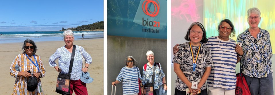 So wonderful to spend time with @RitaTewari from @UniofNottingham. An amazing malaria cell biologist. Great talk @MAM2024, lovely walks on the beach at Lorne, and follow-up discussions in Melbourne @Bio21Institute and @WEHI_research. @tham_lab