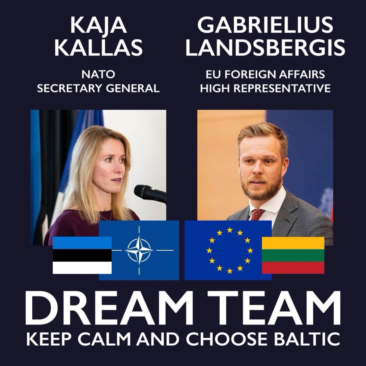 I love Dutch Kibbeling - but in these times we need people who have PROVEN that they understand russia and the threat. Not Rutte.
Because of this: <a href="/kajakallas/">Kaja Kallas</a> <a href="/GLandsbergis/">Gabrielius Landsbergis🇱🇹</a>