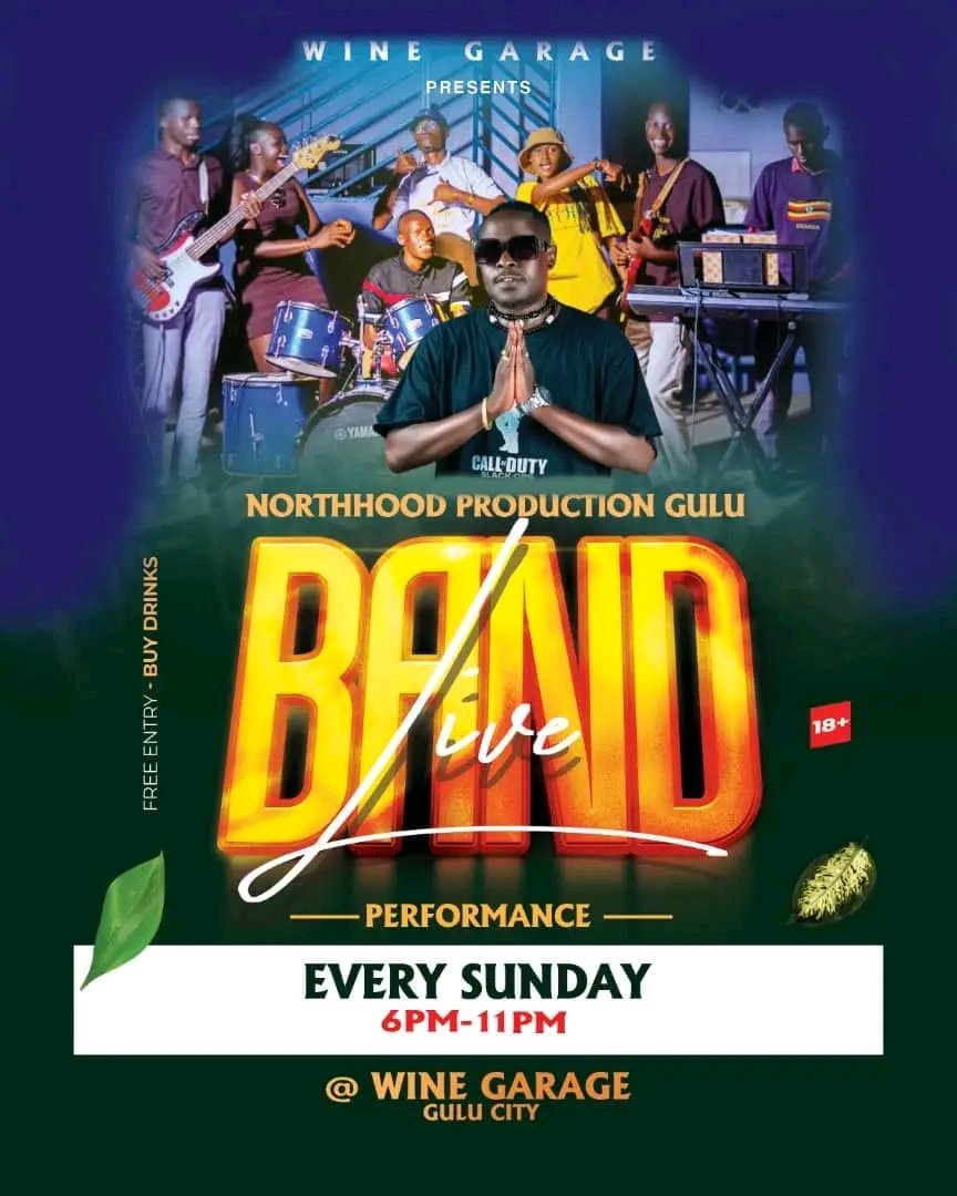 npgulu's tweet photo. Hello Gulu city 👋. Unlike any other Sunday,this week we bring you the most amazing live show straight at Wine Garage 🥳💯📌.
Miss not the :-
✅ Live Music
✅ Spirits and Wines
✅ Sweet liquor
✅ Nyama Choma
Music vibes by NPG live band, featuring  city's top artistes 💯📌 https://t.co/bOw518M8uC