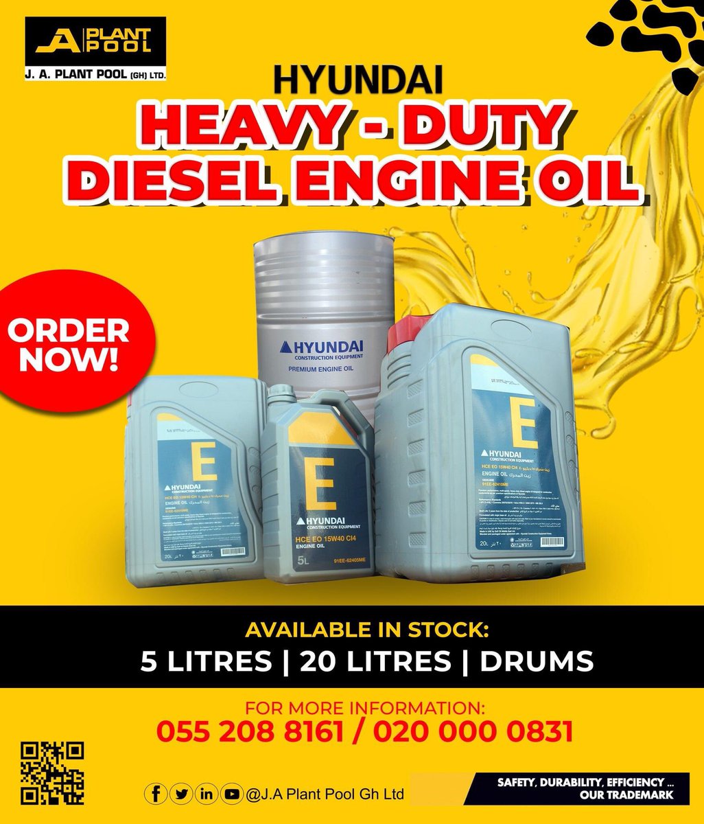 Experience the power of smooth rides with our high-grade lubricants! From heavy-duty machines to cars, trust @JAPPGH for superior performance. For inquiries, email sales@japlantpoolgh.com or call +23320 000 0831. Elevate your machinery with the #LubricationExperts! #jappgh