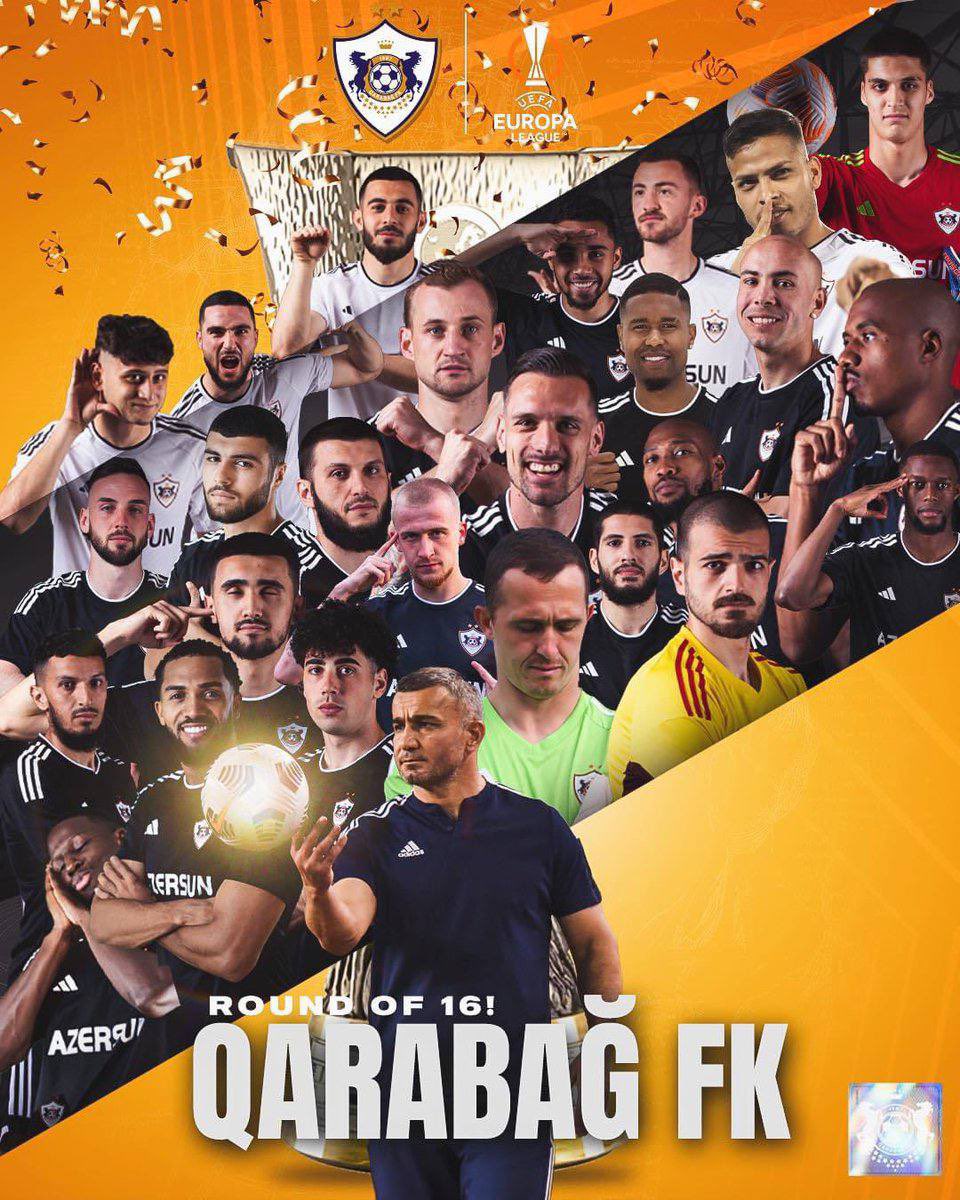 Can Azerbaycan’dan #Karabağ Avrupa’da tarih yazıyor bu sezon.

63 dakika 10 kişi oynadığı maçta Braga'yı eleyerek Avrupa Ligi'nde son 16'ya kaldılar. 

Yolunuz açık olsun gardaşlar 🇦🇿🇹🇷