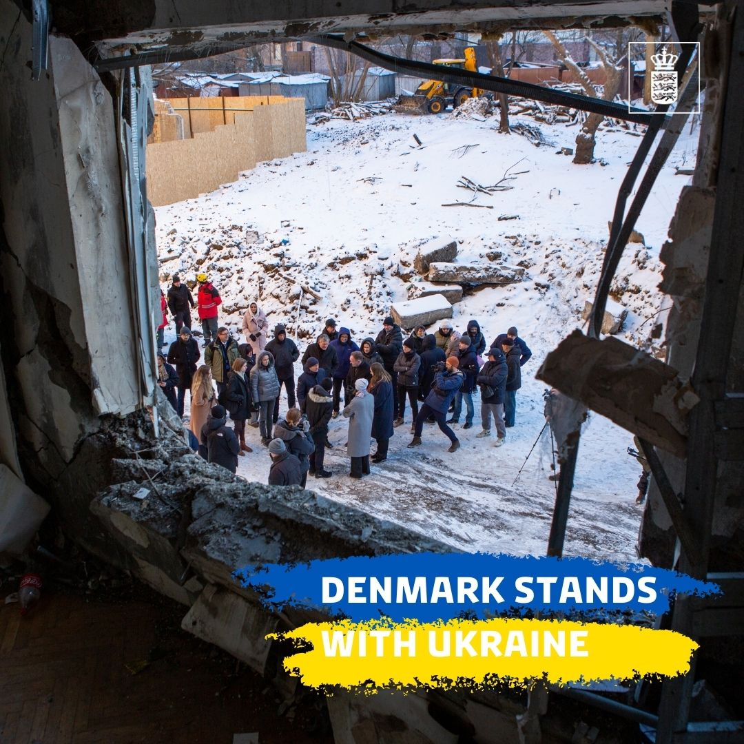 Denmark continues to #standwithukraine as Russia's unlawful war enters it's third year.

Despite extreme hardship, the ukrainian people has not lost their spirit and courage.

They can count on Denmark's support.

#StandwithUkraine #SlavaUkraini 🇩🇰 🇺🇦