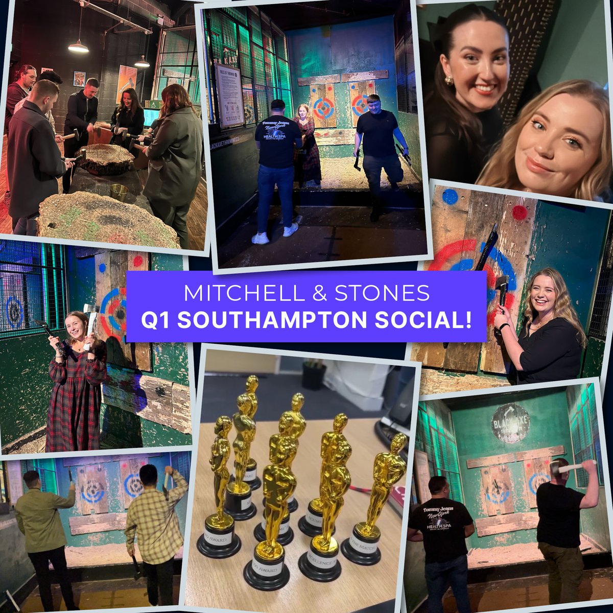 We recently held our Q1 social event, featuring an awards ceremony followed by an exciting round of axe throwing! 🏆🪓

#TeamSocial #AxeThrowing #DigitalMarketingAgency #MarketingAgency