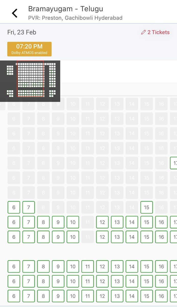 mfwaikerala's tweet photo. #Bramayugam Telugu Version Superb booking at Hyderabad👌🔥

PVR Nexus Mall Hyderabad 10:50pm FF

PVR Atrium Gachibowli Hyderabad 7:35pm FF

PVR Preston, Gachibowli Hyderabad 6:20pm FF

PVR ICON Hitech, Madhapur Hyderabad 10:50pm FF 

@mammukka #Mammootty https://t.co/qPgsXp9DAO