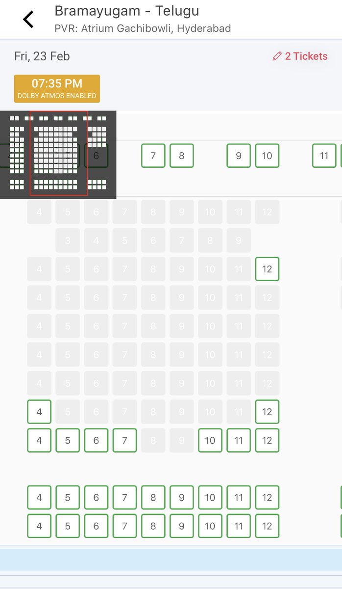 mfwaikerala's tweet photo. #Bramayugam Telugu Version Superb booking at Hyderabad👌🔥

PVR Nexus Mall Hyderabad 10:50pm FF

PVR Atrium Gachibowli Hyderabad 7:35pm FF

PVR Preston, Gachibowli Hyderabad 6:20pm FF

PVR ICON Hitech, Madhapur Hyderabad 10:50pm FF 

@mammukka #Mammootty https://t.co/qPgsXp9DAO