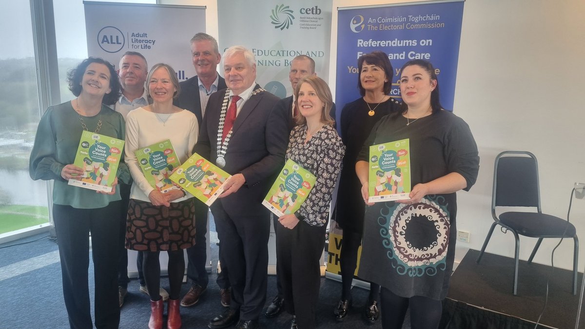 CorkETB's tweet photo. Launching Your Voice Counts Active Citizenship Programme this morning in Vertigo @Corkcoco. The aim of the programmes is to raise critical awareness and understanding about decision-making! @aontas @ETBIreland @SOLASFET https://t.co/vDT8v3HULK