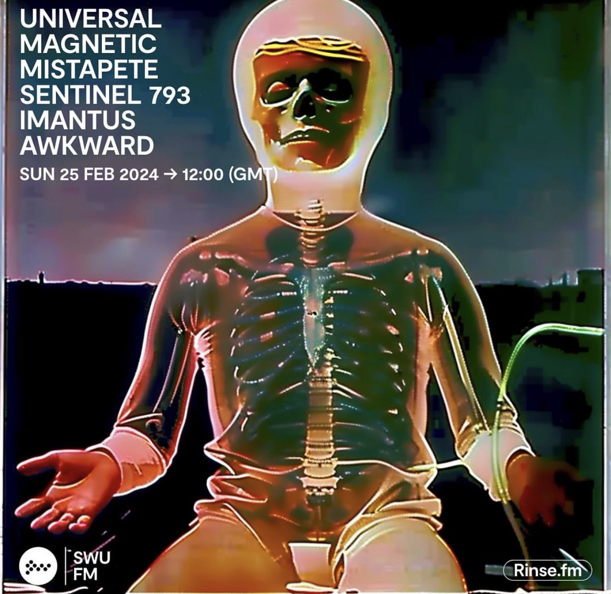 This Sunday (25 Feb) from 12pm (GMT) you can hear my guest mix for <a href="/u_magnetic/">Universal Magnetic</a> show with <a href="/djmistapete/">mistapete</a> <a href="/mrbenone/">Mrdexter</a> &amp; <a href="/AwkwardUK/">Awkward</a> on <a href="/SWUFM/">SWU.FM</a> (via <a href="/RinseFM/">Rinse FM</a>). Expect some heavy riddim, a little bit of Bruk turntablism routines, refixes and an exclusive joint from yours truly.