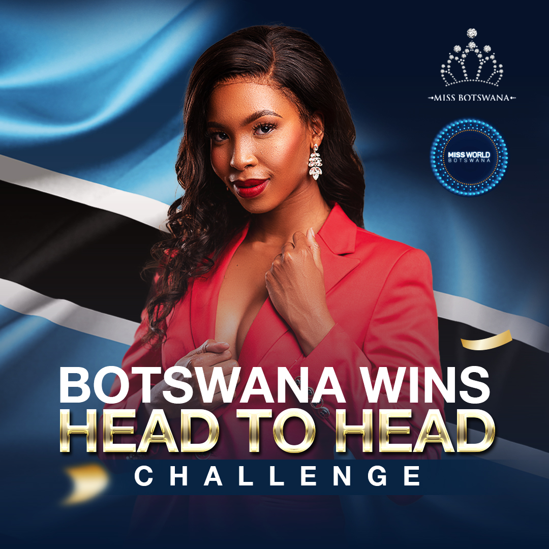 MmegiOnline's tweet photo. BREAKING: Miss World Botswana Lesego Chombo has secured a spot in the top five of the head to head challenge at the ongoing Miss World competition. Chombo presented her G20 topic, which centered around her beauty with a purpose project, the Genesis project to the Miss World team. https://t.co/7qFQLxgtkC
