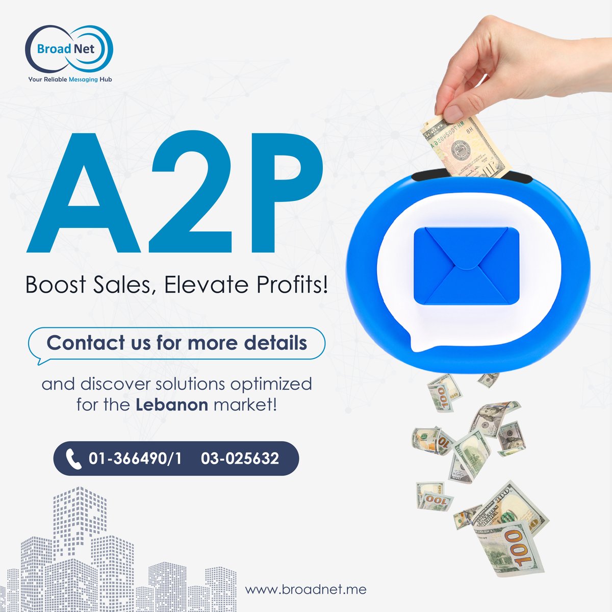 broad_net's tweet image. A2P: Boost Sales, Elevate Profits!

Contact us  01-366490/1    03-025632

#A2PMessaging #MessagingSolutions #TextMessaging  #BusinessMessaging