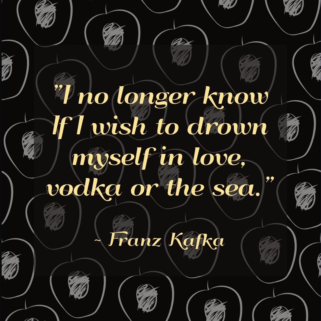 Love and vodka may be an intoxicatin mix, but with a little optimism, take the plunge. 💕🍸 

#FranzKafka #LoveAndVodka #Optimism #Zimasa #LiveZimasa #LoveZimasa #DrinkZimasa #ZimasaVodka #QuoteOfTheDay