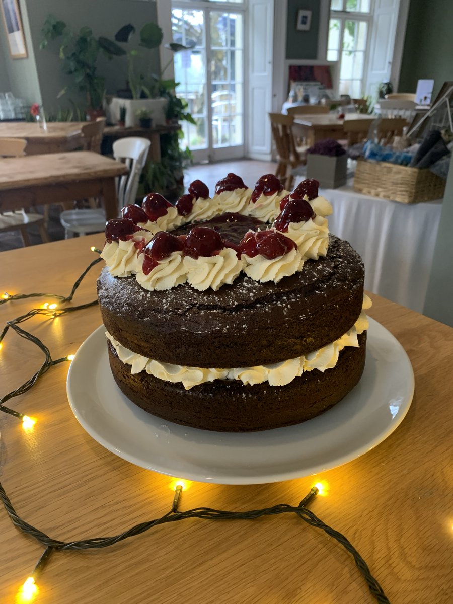 Look at our scrumptious cake of the week. This black forest gateaux was made fresh this morning and we are all feeling very tempted! Hurry before we eat it all.