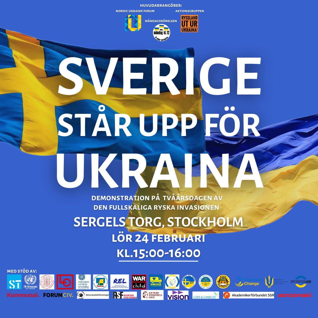 Kommer pågå Manifestation på många olika platser i Sverige imorgon. 
Vart Kommer DU befinna dig?