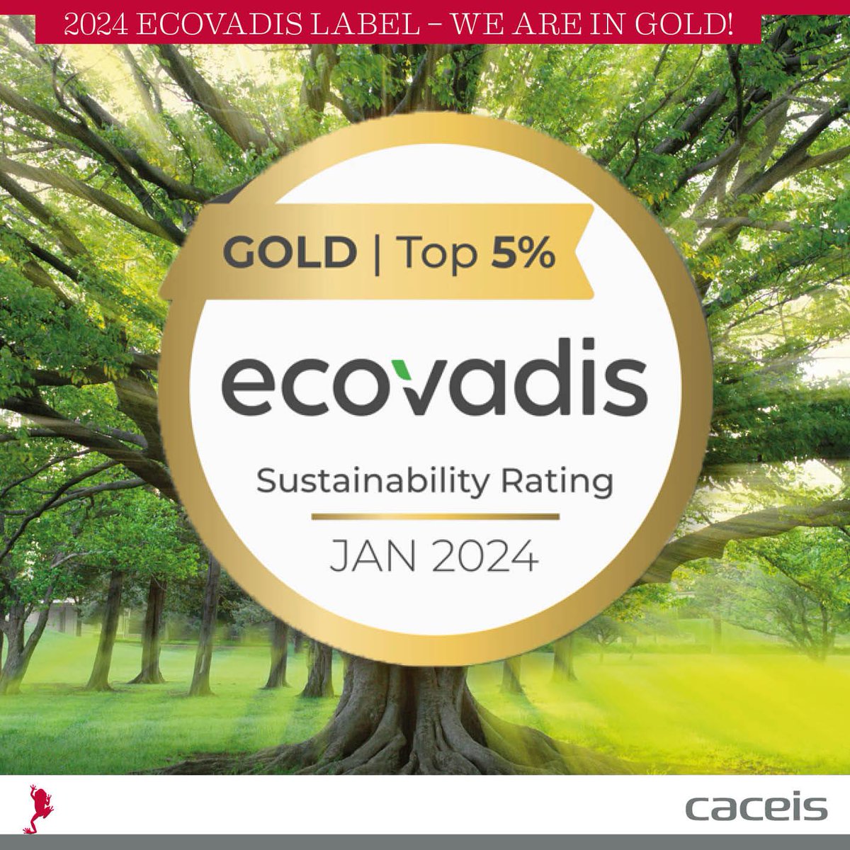 TuenMichele's tweet image. With a CSR plan focused on supply chain (responsible purchasing),environment and ethical principles, this year 𝗖𝗔𝗖𝗘𝗜𝗦 𝗮𝘄𝗮𝗿𝗱𝗲𝗱 𝗚𝗢𝗟𝗗 𝗹𝗮𝗯𝗲𝗹 𝗘𝗖𝗢𝗩𝗔𝗗𝗜𝗦!

#WorkAtCACEIS #CSR #AssetServicing