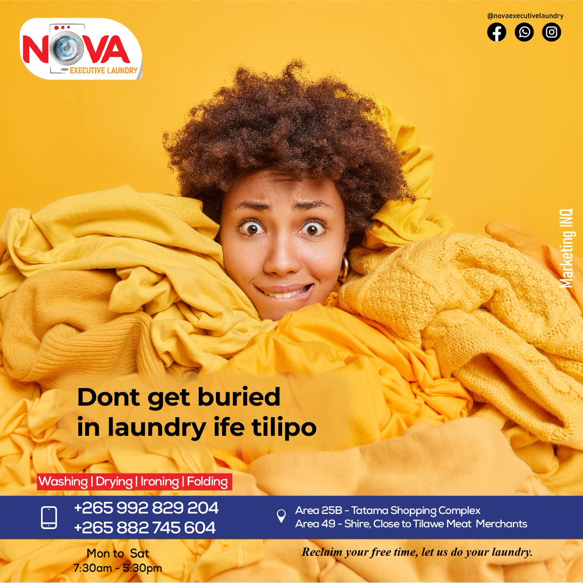 LaundryNova's tweet photo. Reclaim your free time, let us do your laundry! https://t.co/wF1geGk8Us