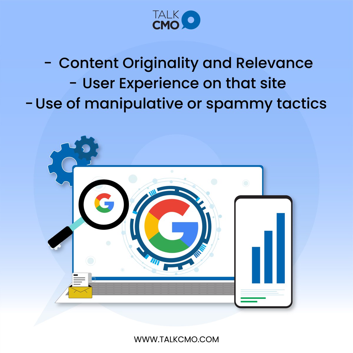 Apart from these three factors, #Google Panda Update considers a website’s architecture and the ease of navigation for users. The overall user experience is considered better with clear navigation, well-organized content, and a visually appealing design. tcmo.in/495q1W2