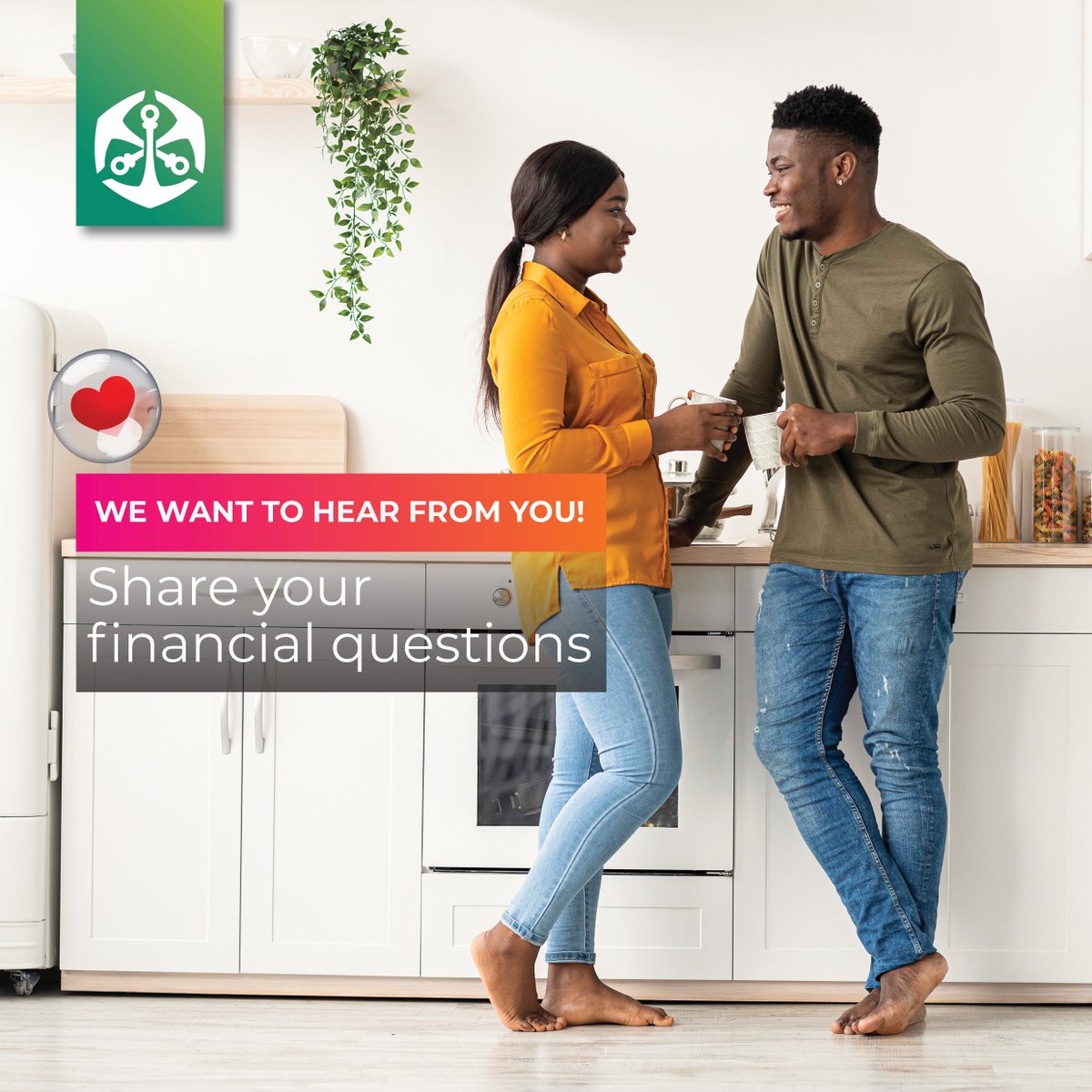 💰Love & Money Talk: Get expert advice for your financial journey!🥰 We know life’s full of financial twists and turns. In celebration of the Month of Love❤️, we will be hosting a Facebook live chat where we have experts to answer any questions you have about finances and