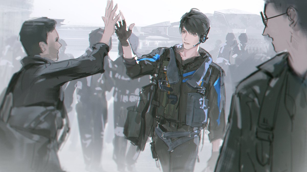 zangfoxzang's tweet photo. #恋与深空 #恋と深空 #러브앤딥스페이스 #LoveandDeepspace #夏以昼 #Caleb 
”任务很顺利！不去喝一杯吗？”
“你就别喊他了，某人再不回家，妹妹都要被人拐跑了！” https://t.co/gbFtcsnG8z