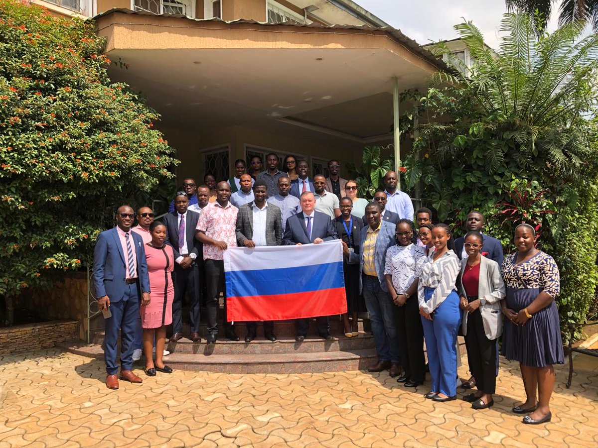🇷🇺 🇺🇬 On February 22, a reception was held at the Russian Embassy in Uganda in honor of the participants embarking on the World Youth Festival to be held in Sochi on March 1-7, 2024.

🗞️ Read the article by Nelson Kiva in New Vision: is.gd/VoSmJb
