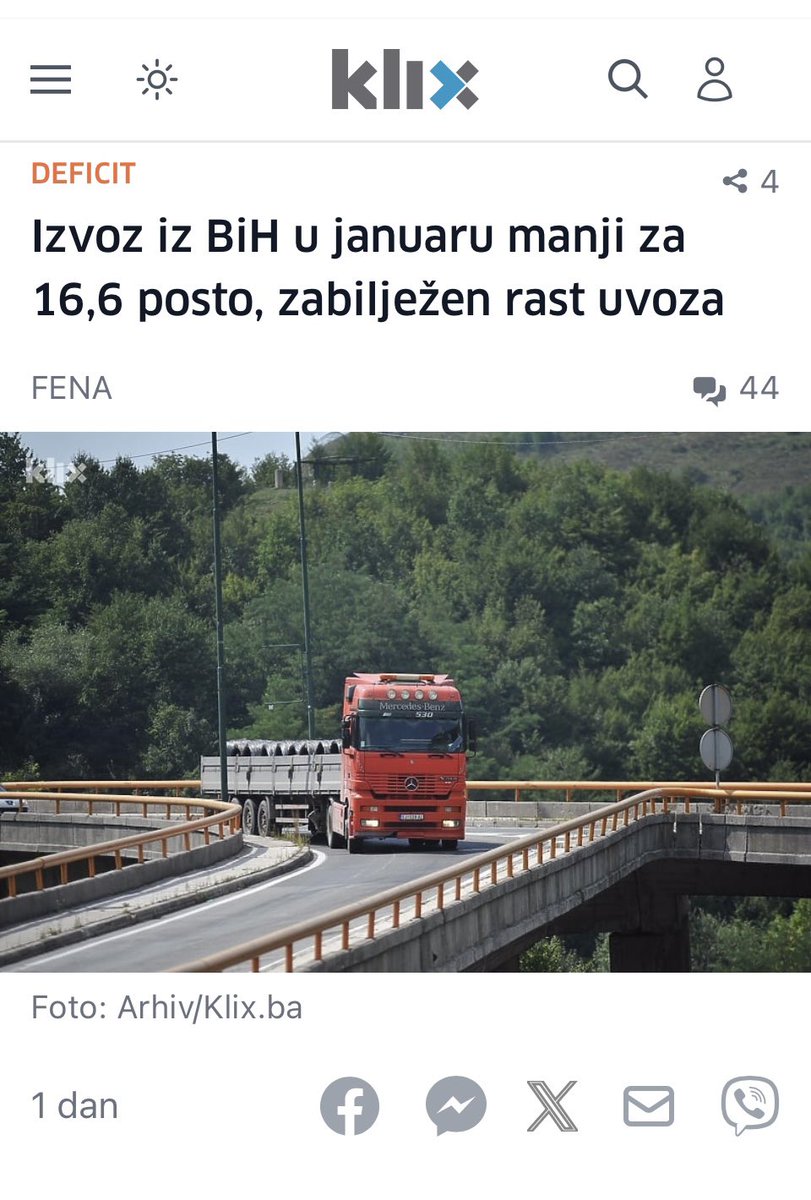 Monophilia1's tweet image. Izvoz iz BiH u januaru ove godine iznosio je 1,17 milijardi KM ili 16,6 manje u odnosu na proslu godinu. U medjuvremenu u smecu zvanom #Avaz Alen Bajramovic slavi “U poređenju sa 2019. mi smo porasli za 6 milijardi”. #Avaz je zlo.
