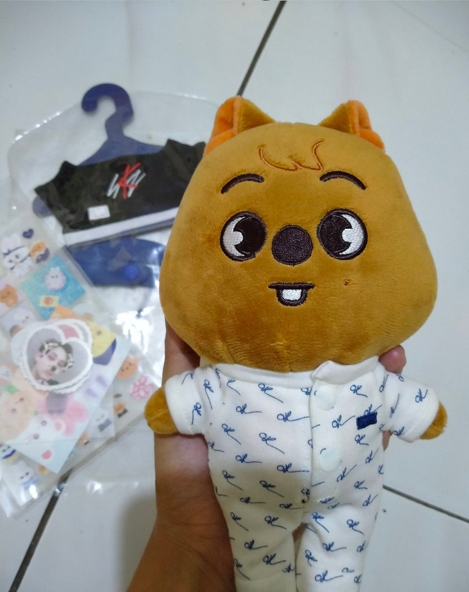 oddiney's tweet photo. WTS Han Quokka plushie 20cm 
600k Include:
✅plushie
✅baju default
✅baju tidur (oh ver official)
✅freebies stiker, Po dari thai aku lupa artist nya siapa
• tag udah ilang, gak pernah dibawa kemana mana cuma ganti baju aja
🍊bsa oren
📍dom Semarang https://t.co/mFxKVM4TWE