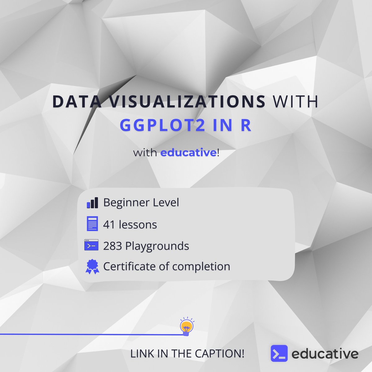 Dev_Subhash21's tweet photo. Test your knowledge of 📊#datavisualization. 
To learn more, check out my course⬇️.

🔗Link: https://t.co/bzCZQozBaH

#𝐄𝐝𝐮𝐜𝐚𝐭𝐢𝐯𝐞𝐂𝐁𝐂𝐀 #DataAnalytics #rstats #datascience https://t.co/HwHPhpsVhF