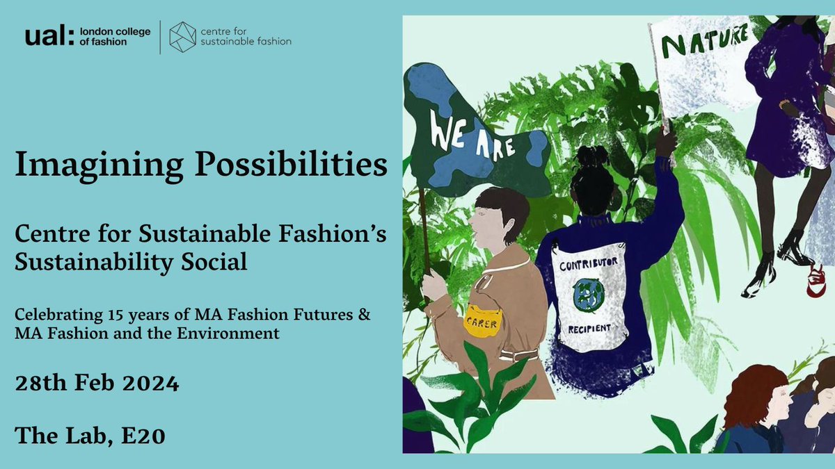 Next week I'll be in conversation with @MrsPress. Clare will be launching her latest book Wear Next and chatting with me about our theme, Imagining Possibilities – building hopeful future scenarios for fashion. 🌎🔉 Also joining us on the panel - Julia Crew and Kaja Grujic