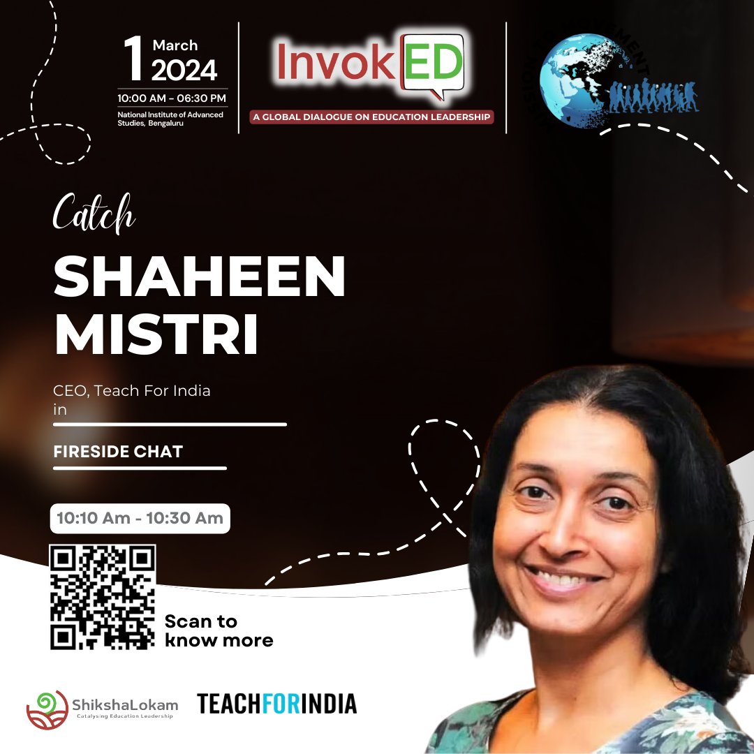 Join us at #InvokED2024 for an illuminating Fireside Chat with @shaheenmistri, as we explore the essence of #Leadership in the new age. Don't miss this #enlightening discussion!

Register Here: docs.google.com/forms/d/e/1FAI…