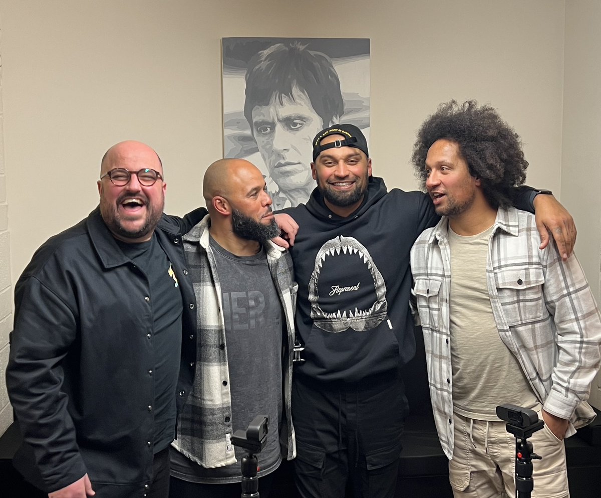 _mattpiper's tweet image. Dayman in the house last night!!!! 🫶🏾
@Ady_Dayman 

Oooooooooosh!!

Loved recording this Episode on ‘Out Of The Darkness’ 

Ep1 Drops Monday 🧡🖤