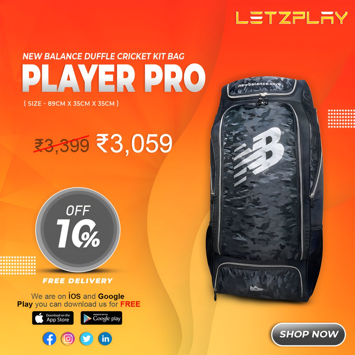 itletzplay's tweet photo. New Balance Cricket Kit Bags at the best price online only at -https://t.co/WiltTsSbRs

Install Our Android App today!
https://t.co/KAFE5aUOz7

#sports #kitbags #cricketbags #cricketlovers #CricketMania #fitness #sg #sgbats #nb #newbalance #sgcricketbat #sgcricket 💻📲👉 https://t.co/GjmLLAFcxk